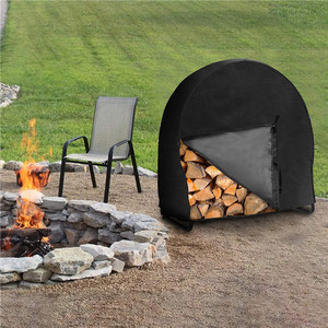 Housse de protection pour bois de chauffage, ronde, 101.5x61x104cm, imperméable, pour rangement extérieur - Product Image 2