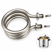 Élément chauffant pour machine à pain vapeur 2,2 kW 220 V en acier inoxydable 304, spirale circulaire pour armoire de cuisson à vapeur commerciale, chauffe-nouilles