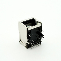 Prise Ethernet Gigabit RJ45 à port unique Soulin, 10P8C, POE, filtre magnétique, blindage, LED, indice de protection IP68, pour applications sur circuits imprimés