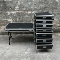 Tkmark — boîte de rangement pour outils mobiles, caisse utilitaire de Production à 7 tiroirs avec couvercle debout et tiroirs de Table latérale, pour station de travail dj