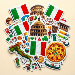 Paquete de pegatinas de Italia de 230 Uds., pegatinas de bandera de Italia para niños, aficionados al fútbol, fiesta italiana, álbum de recortes, decoraciones para el <span class=keywords><strong>aula</strong></span> - Product Image 3