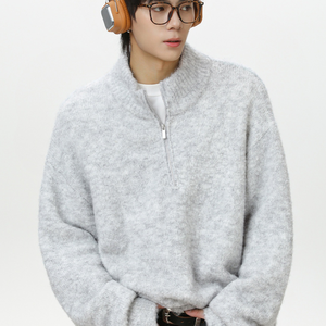 Suéter de Punto Casual Versátil con Cuello Redondo para Hombre, Otoño/Invierno - Product Image 3