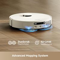 Aspirateur robot Dreame L10s Pro Ultra Heat avec station de nettoyage automatique DuoScrub et fonction de lavage, 32 niveaux d'humidité, pour la maison et le salon