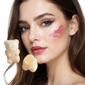 <span class=keywords><strong>NOUVEAU</strong></span> Tête de brosse en silicone en forme d'ours PD pour tête de gelée de rouge à lèvres Mini brosse à bonbons portable Blush Finger <span class=keywords><strong>Belly</strong></span> pour correcteur de maquillage - Product Image 5