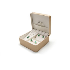 Luxury Big Jewelry Box Packaging Fashion Square Jewelry Clamshell Box Pu Leather Ring Necklace <b>Earring</b> Jewelry <b>case</b> Full Set - Product Image 6