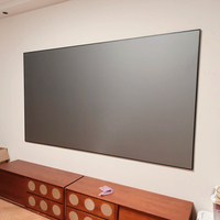 Écran de projection 80 pouces gris 4K 8K Ultra HD pour cinéma, cadre fixe anti-taches 3C, vente en gros usine, format 16:9