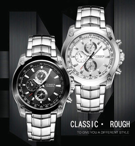Montre Curren 8025 montre homme adulte montre étanche de haute qualité bracelet en acier à quartz vente en gros - Product Image 6