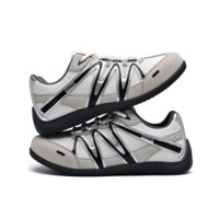 Chaussures de course légères et respirantes personnalisées en gros pour hommes et femmes, baskets tendance gris fumé, chaussures de marche décontractées, chaussures de sport
