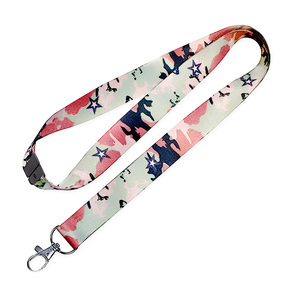 Promotional Custom Silk Printed Neck Polyester Lanyards With Logo Custom Dye Sublimation Lanyard for Keychain