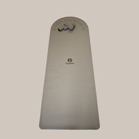Tapis de yoga personnalisé en caoutchouc naturel antidérapant et écologique, épaisseur 4,5 mm, pliable, en forme d'arche, avec sangle de transport en PU pour courbes ovales personnalisées
