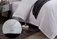 Ensemble de literie de chambre à coucher 100% coton, drap de lit de couleur blanche, taille unique en percale