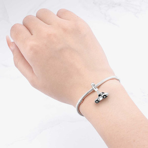 Original white copper <b>bead</b> <b>bracelet</b> - DIY car pendant jewelry, a personalized accessory suitable for both men and women - Product Image 6