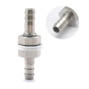Conector de Unión Hexagonal Recto de 1/4'' para Manguera, Conector de Manguera CNC con Juntas y Tuercas para Modificación de Automóviles - Product Image 5
