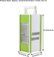 5-in-1 Voedselhakker, Multifunctionele Groenteschiller, Draagbare Groente Rasp voor Keuken Gebruik
