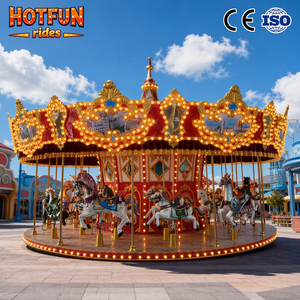 <span class=keywords><strong>Manège</strong></span> d'extérieur vintage pour 24 personnes avec certification CE ISO pour parcs d'attractions et fêtes foraines - Product Image 4