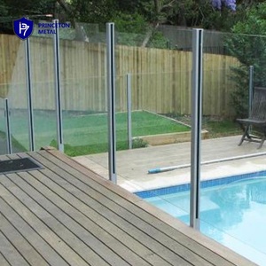 Sistema de barandilla de vidrio de canal en U de aluminio Barandilla automática de vidrio para escaleras y balcones con accesorios Balaustradas y pasamanos - Product Image 3
