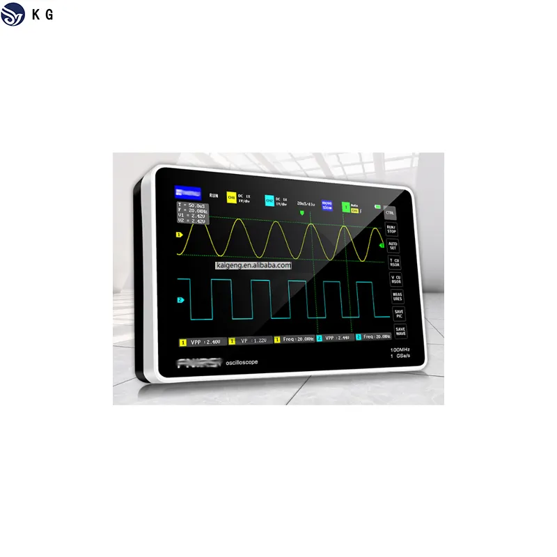 PLXFING 1013D Digital tablet oscilloscope dual channel 100M bandwidth 1GS sampling rate mini tablet digital oscilloscope kaigeng