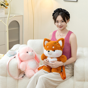 Yeni toptan özel sevimli peluş sırt çantası peluş hayvan oyuncak sırt çantası çocuk peluş oyuncak ev dekorasyon doğum günü hediyesi - Product Image 2