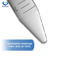 Tubes de centrifugation coniques en plastique PP stériles de 15 ml, haute transparence, avec bouchons à vis, zone d'écriture, non pyrogènes, sans DN/RNase