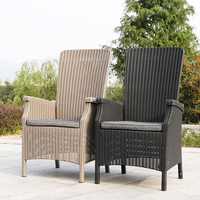 En plein air meubles en rotin en plastique pliable loisirs jardin café fauteuil chaise