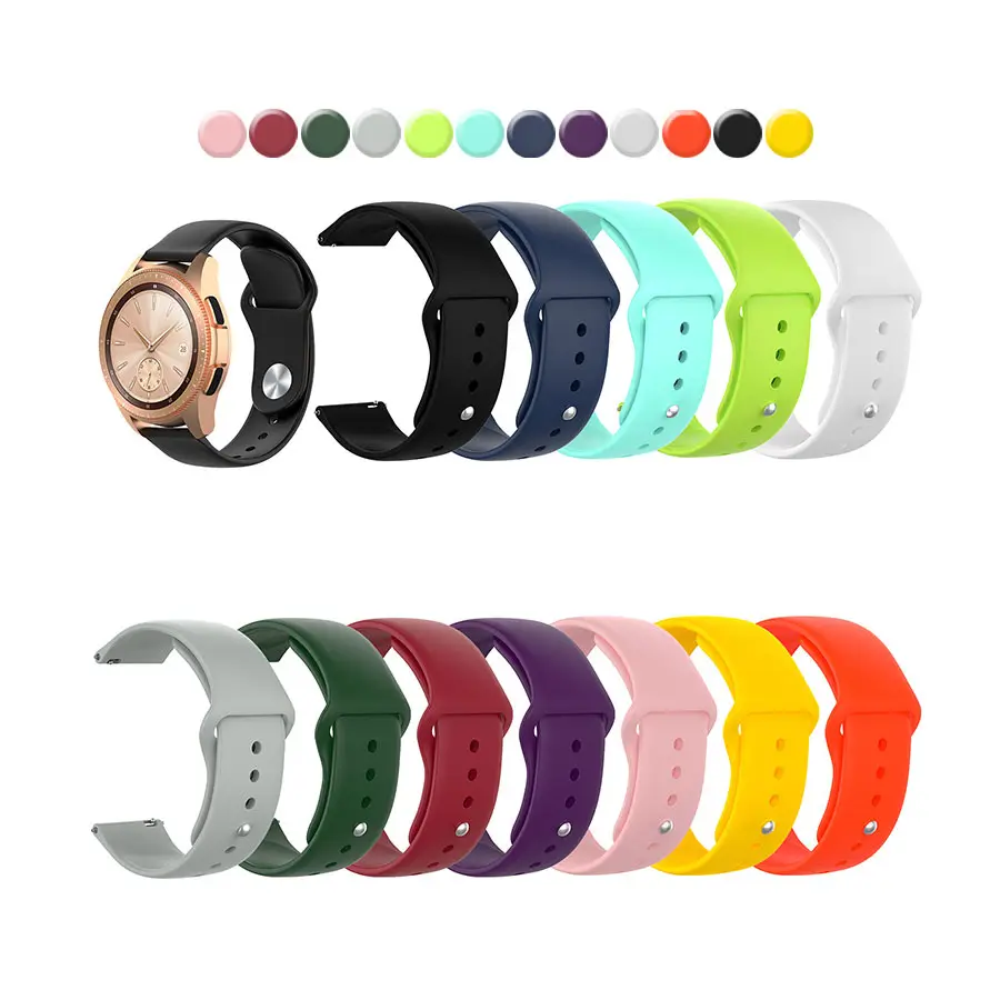 18mm 20mm 22mm Ersatz armband mit Schnell verschluss stift für Samsung Galaxy 42mm 46mm Active2 40mm 44mm Uhren armbänder