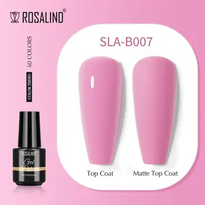 Rosalind khuyến mại OEM giá thấp Khỏa Thân/màu hồng esmaltes En gel UV nhãn hiệu riêng bán vĩnh viễn lâu dài Nail Gel Polish