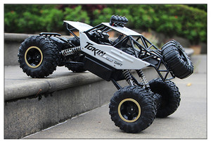 Coche RC 4x4 de Aleación con Luces LED, Control Remoto por Radio 2.4G, Vehículo Todoterreno, Camiones de Control Remoto, Juguetes para Niños - Product Image 3