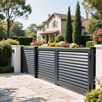 Panneaux de clôture de balcon de piscine personnalisés en alliage d'aluminium perforé pour la protection de la vie privée, revêtement poudré, lames verticales écologiques