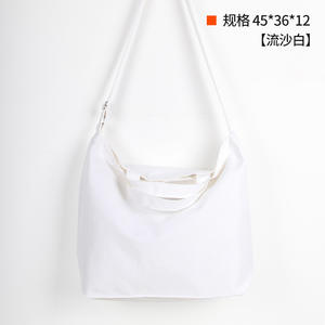 Bolsa de Mano de Lona de Algodón Ecológica Personalizada al por Mayor con Cremallera y Correa para el Hombro para Mujeres y Niñas, para Compras y Regalos - Product Image 3