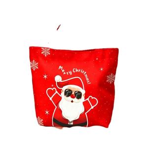 Sac fourre-tout de Noël 12/14/16/18 oz en toile écologique pour le Black Friday et les fêtes – Idéal comme cadeau - Product Image 1