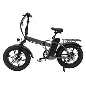 Vélo électrique pliable tout-terrain JUNFU FB19 avec cadre en aluminium, moteur arrière sans balais, pneus larges, batterie au lithium 48V 18Ah, 250W-500W - Product Image 2