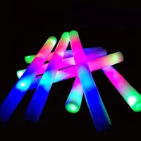 Bâtons lumineux en mousse, LED multicolore, bâtons lumineux pour concerts