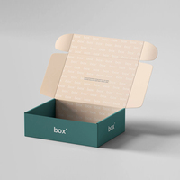 Boîte d'expédition en carton ondulé personnalisée avec papier enduit, écologique, résistante, rose, pour l'expédition de vêtements, logo personnalisé