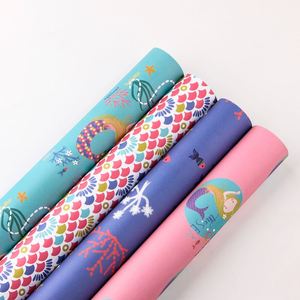 High Quality Wholesale Coated 80g <b>Birthday</b> Sea World Art <b>Paper</b> Tissue 43*300cm Gift Luxury Custom Packaging <b>Wrapping</b> <b>Paper</b> Roll - Product Image 6