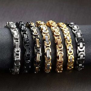Collier Byzantin en Acier Inoxydable Doré BMZ 2025 Nouvelle Mode Largeur 4/6/8/10/12mm - Product Image 1