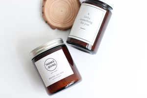 100mL 250ml 500ml Tarro de vela de vidrio ámbar Portavelas de vidrio con tapa de tornillo de aluminio - Product Image 5