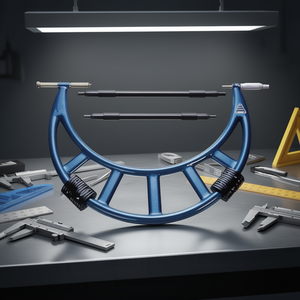 Take <b>Micrometer</b> With Interchangeable Rods 0 To 100 Mm Precision Measurement Tool For Linear Position Sensing - Product Image 3