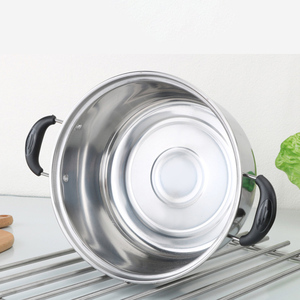 礼品套装5pcs不锈钢厨房炊具砂锅，带手柄和透明盖 - Product Image 3