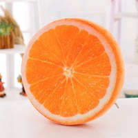 Creatief 3D schattig fruit knuffelkussen simulatie pluche watermeloen kiwi aardbei speelgoed zitkussen schelp tegen een lage prijs