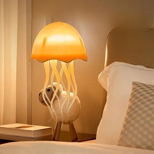 Full color gradient <b>sound</b> controlled jellyfish lamp creative atmosphere lamp small night lamp floating <b>dynamic</b> hanging light - Product Image 3