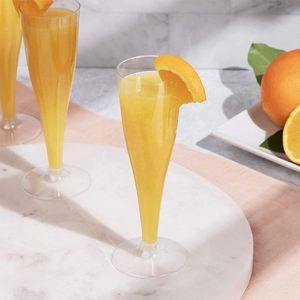 Vente en gros de verres à champagne jetables de 170 ml, gobelets en plastique transparent pour les mariages et les fêtes - Product Image 2