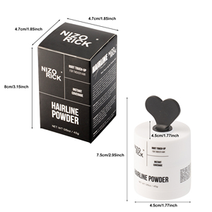 Poudre capillaire en plastique NIZORICK 4,5 g / Cache-racines temporaire personnalisé pour cheveux gris - Qualité cosmétique - Product Image 6