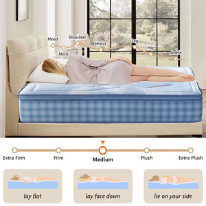 <span class=keywords><strong>Matelas</strong></span> à ressorts ensachés en mousse à mémoire de forme ferme et orthopédique, taille double, queen, pleine grandeur, <span class=keywords><strong>140x200</strong></span>, compressé et roulé dans une boîte - Product Image 2