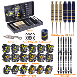 عرض ساخن: طقم سهام فولاذية من 6 قطع من توبو، 20 جرام، برؤوس فولاذية وأعمدة من الألومنيوم، قابل للتخصيص بألوان وشعارات مختلفة، تغليف حسب الطلب، موديل TD-D6010 - Product Image 4