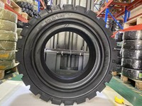 Neumático Sólido para Montacargas 28x9-15 C718 Tuolichi, Resistente a Pinchazos, Tracción, Resistente al Desgaste, Neumáticos Industriales de Goma sin Aire para Montacargas