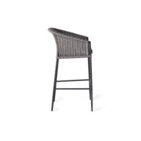 Tabouret de bar simple tissé en corde de fer moderne pour l'extérieur Dwoo Chaise de bar haute de luxe élégante en métal pour le jardin et l'hôtel