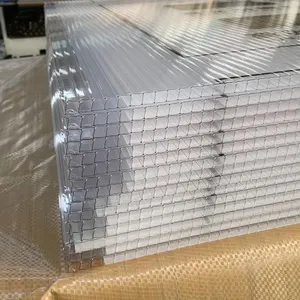 Virgin Polycarbonat Material doppelwandige 10mm Polycarbonat platte 10 Jahre Garantie Sonnen blätter & PC geprägte Blätter