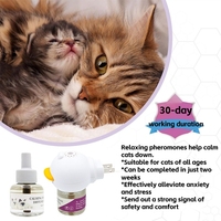Recharge de phéromones en gros 48 ml pour diffuseur, longue durée 30 jours, soulagement du stress, usage domestique pour la réduction de l'anxiété chez les chiens et les chats, kit diffuseur apaisant