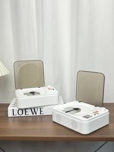 <span class=keywords><strong>Lecteur</strong></span> <span class=keywords><strong>CD</strong></span> vintage en stock, <span class=keywords><strong>lecteur</strong></span> d'albums musicaux intégré pour haut-parleur, haut-parleur rechargeable, système audio vintage pour bébé - Product Image 3