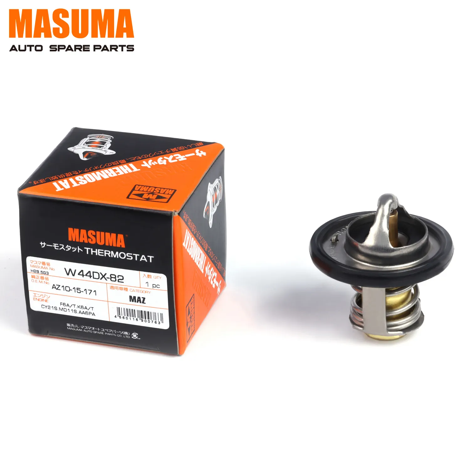 W44DX-82 Masuma Auto Auto-onderdelen Hoge Temperatuur Thermostaat CM50 1C AZ10-15-171 8BA1-15-171 1A07-15-171A Voor Suzuki Cultus